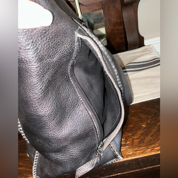 Bed Stu Leather Celindra LTC Shoulder Tote Bag Black Rustic Retail $305 - Picture 7 of 15